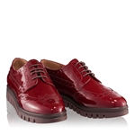 Pantofi casual dama bordo 4342 piele lacuita