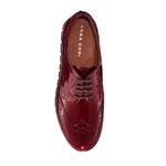 Pantofi casual dama bordo 4342 piele lacuita