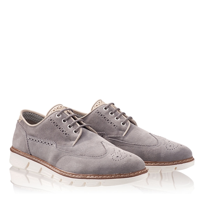 Imagine Pantofi Barbati Smart Casual 6702 Crosta Grigio