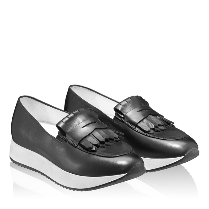 Imagine Pantofi Casual Dama 7112 Vitello Negru