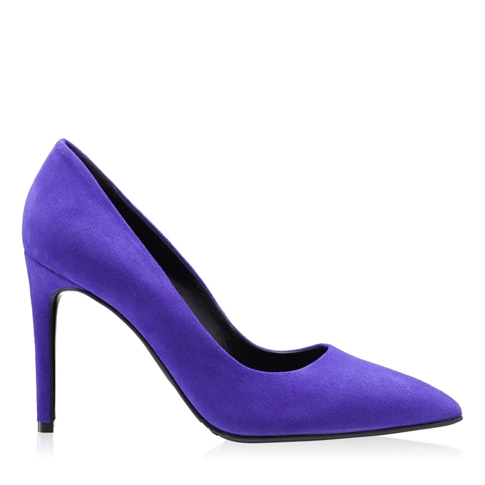 Imagine Pantofi eleganti dama 4332 Camoscio Viola