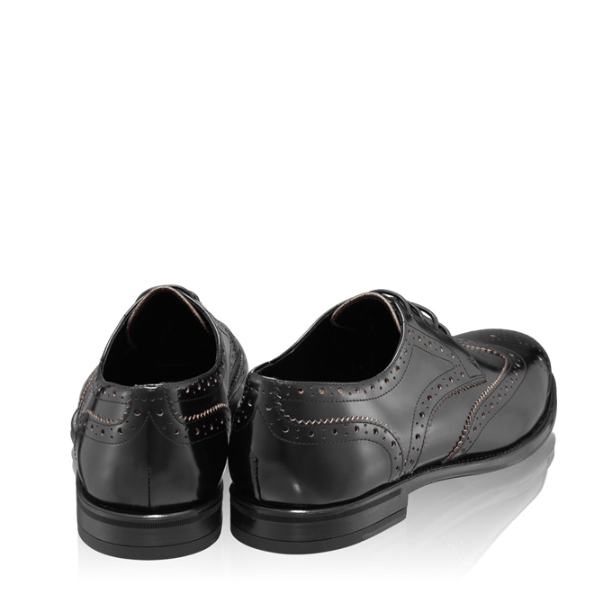 Imagine Pantofi Eleganti Barbati 7020 Vitello Negru