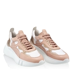 Imagine Pantofi Sport Dama 7176 Vitello Nude + Tesut Alb