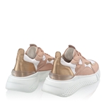 Imagine Pantofi Sport Dama 7176 Vitello Nude + Tesut Alb