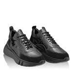 Imagine Pantofi Sport Dama 7176 Vitello + Crosta Negru