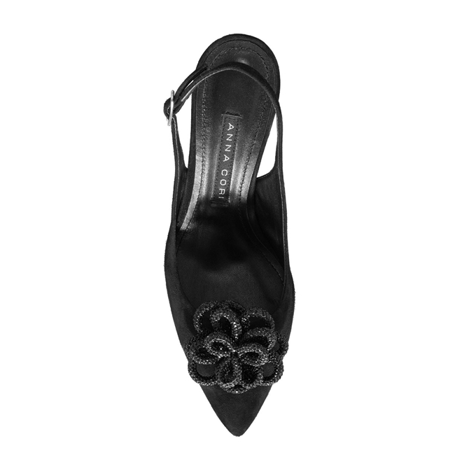 Imagine Pantofi Decupati Dama 6036 Camoscio Negru