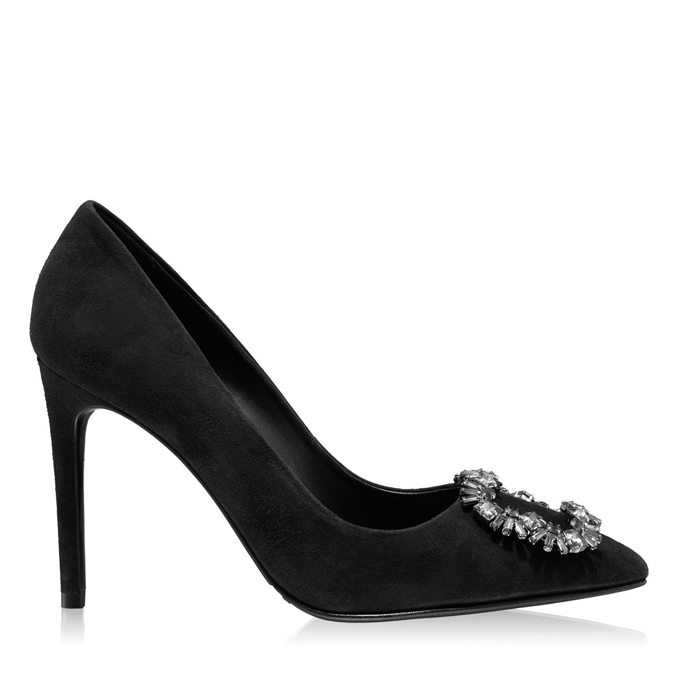 Imagine Pantofi Eleganti Dama 6097 Camoscio Negru