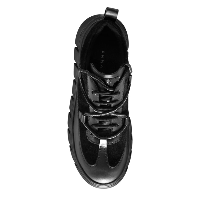 Imagine Pantofi Sport Dama 7225 Vitello+Crosta Negru