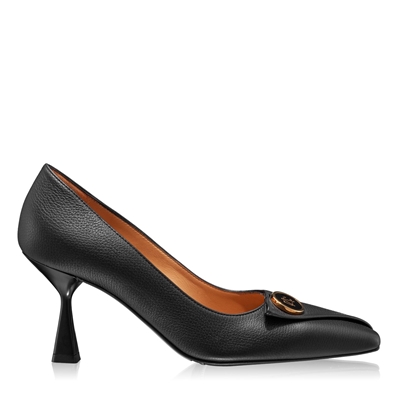 Imagine Pantofi Eleganti Dama 6138 Vitello Stamp Negru