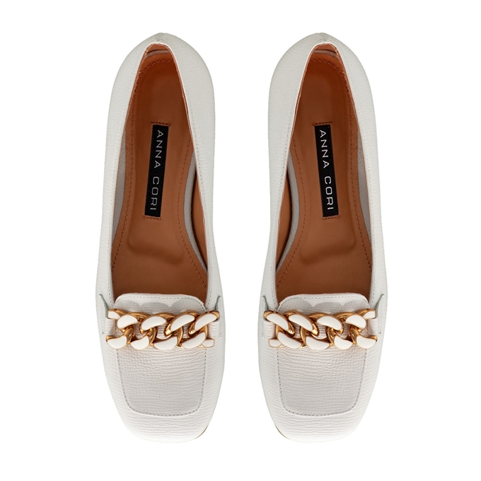 Imagine Pantofi Casual Dama 6167 Vitello Stamp Alb