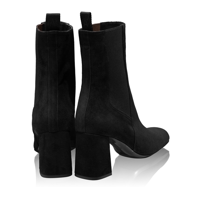 Imagine Botine Dama 6375 Camoscio Negru