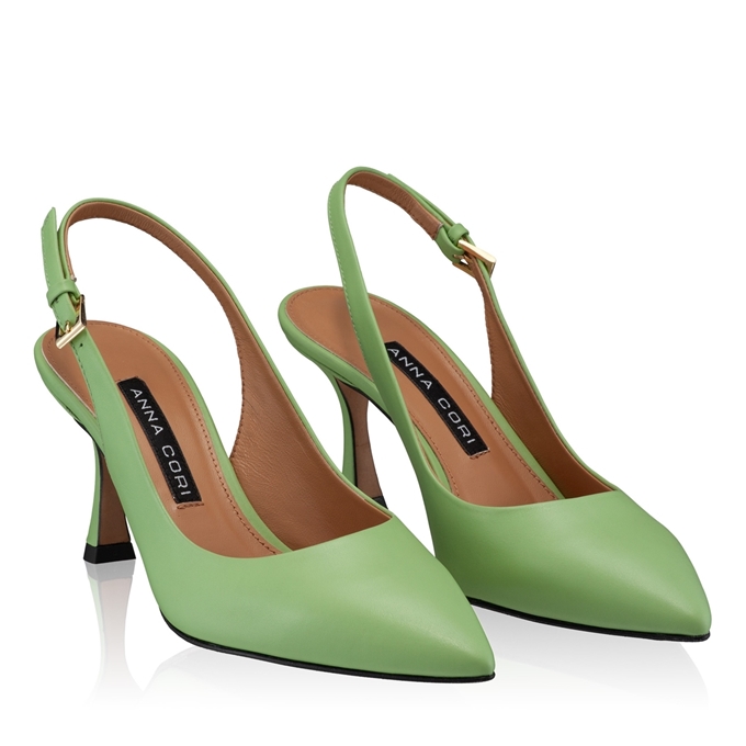 Imagine Pantofi Eleganți Damă 5728 Vitello Verde-Lime