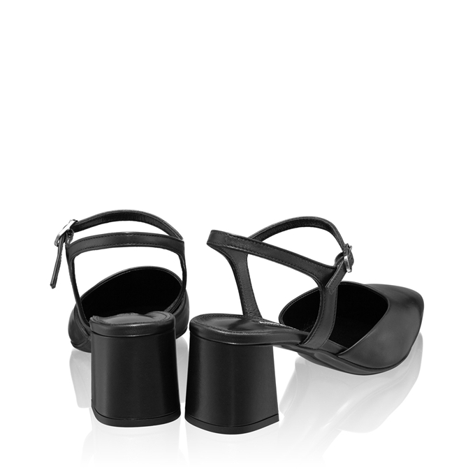 Imagine Pantofi Decupati Dama 8046 Vitello Negru