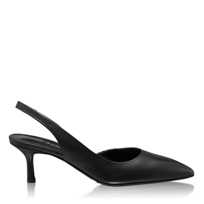 Imagine Pantofi Decupati Dama 8064 Vitello Negru