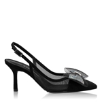 Imagine Pantofi Decupati Dama 8080 Camoscio+Rete Negru