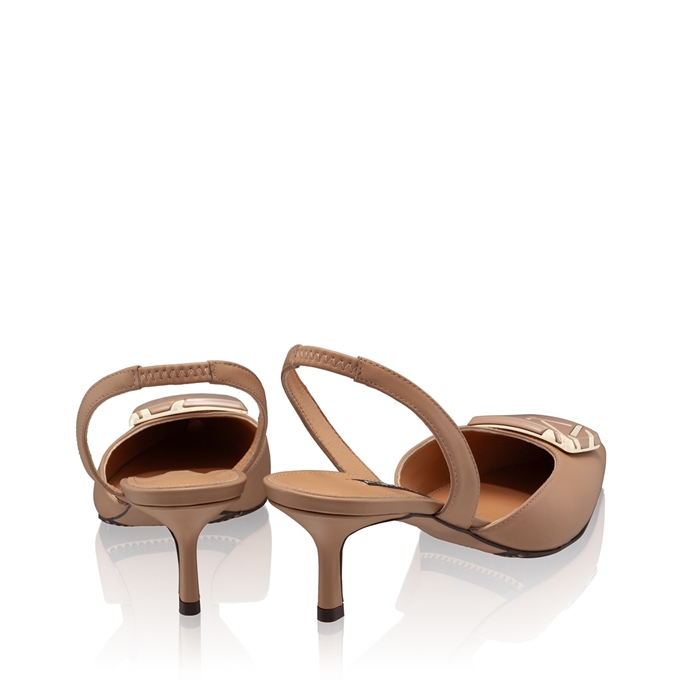 Imagine Pantofi Decupati Dama 8123 Vitello Cappuccino