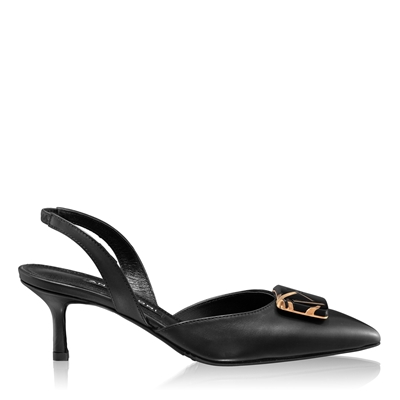 Imagine Pantofi Decupati Dama 8123 Vitello Negru