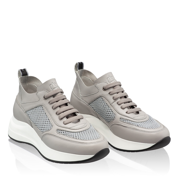 Imagine Pantofi Sport Dama 8132 Vitello+Rete Gri