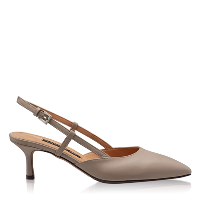 Imagine Pantofi Decupati Dama 8053 Vitello Taupe