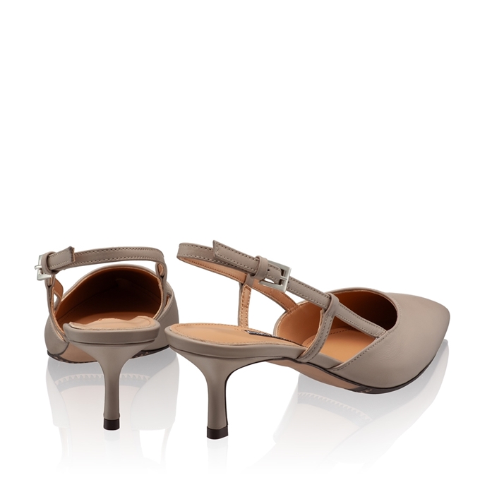 Imagine Pantofi Decupati Dama 8053 Vitello Taupe