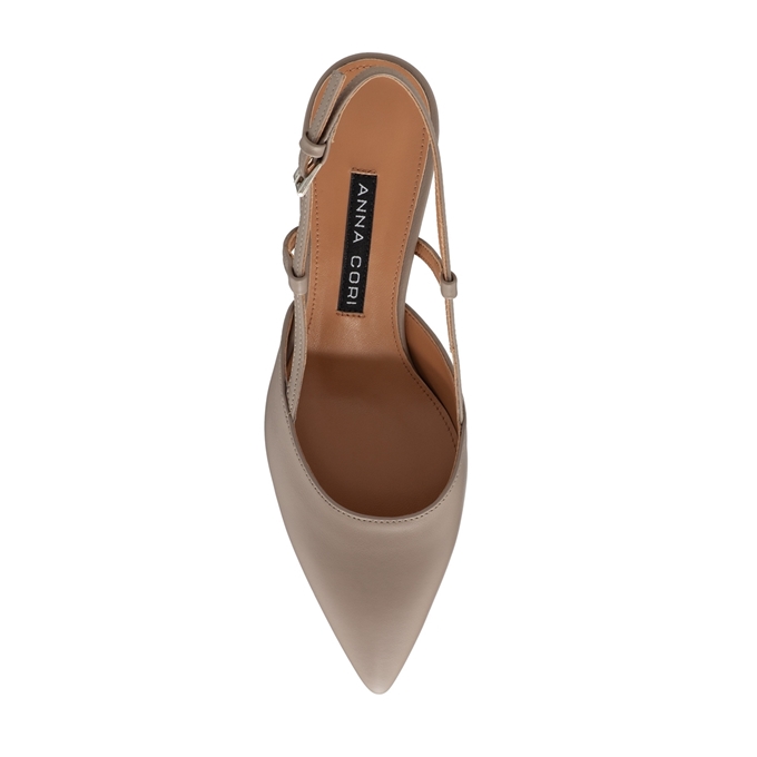 Imagine Pantofi Decupati Dama 8053 Vitello Taupe