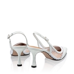 Imagine Pantofi Decupati Dama 8095 Vitello+Rete Alb