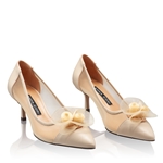 Imagine Pantofi Eleganti Dama 8081 Vitello+Rete Bej
