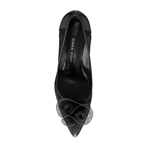 Imagine Pantofi Eleganti Dama 8081 Vitello+Rete Negru