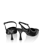 Imagine Pantofi Decupati 8095 Vitello+Rete Negru