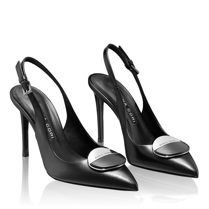 Imagine Pantofi Decupati Dama 8141 Vitello Negru