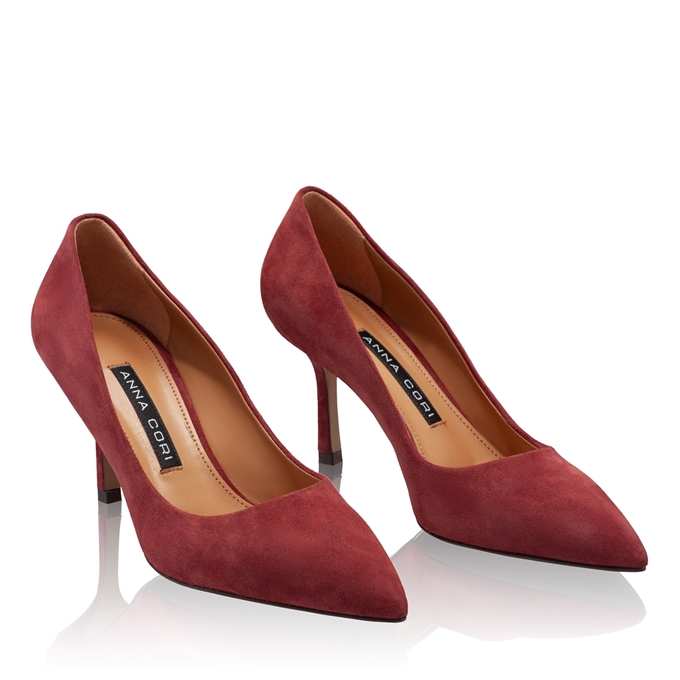 Imagine Pantofi Eleganti Dama 8026 Camoscio Bordo